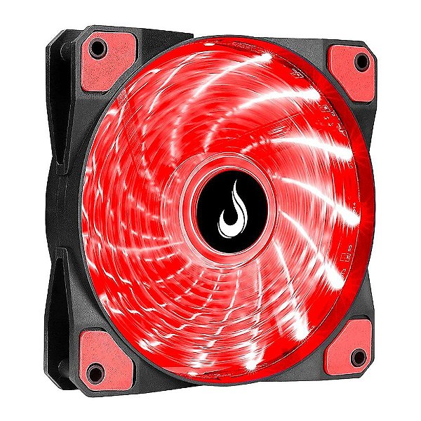 Cooler Fan 120mm 12cm LED Vermelho Rise Mode RM-WN-01-BR
