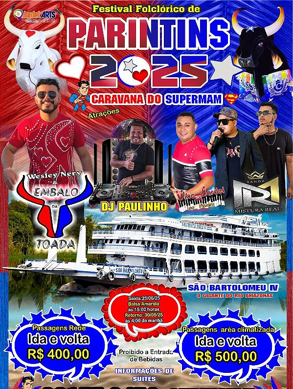 💙🤍FESTIVAL DE PARINTINS 2025 ❤🤍 F/B SÃO BARTOLOMEU IV