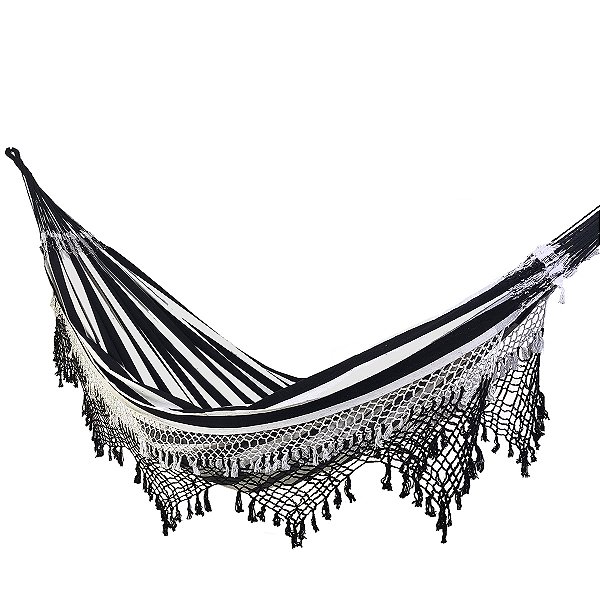 Rede de Descanso Duquesa Preto e Branco.