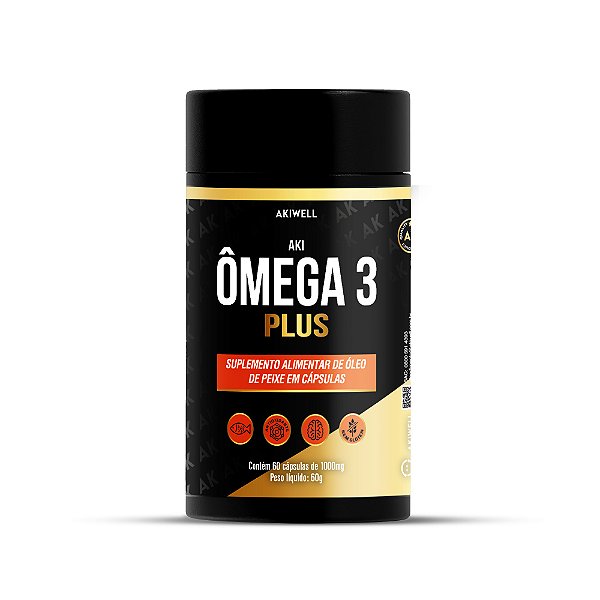 Aki Ômega 3 Plus - 60 cápsulas de 1.000mg