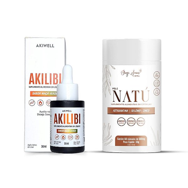 Kit Desejo em Equilíbrio - 01 Suplemento Natú + 01 Akilibi