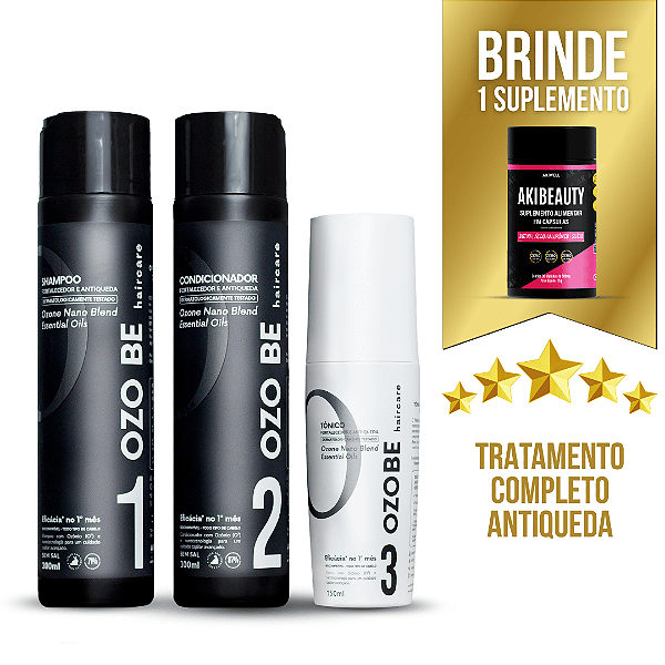 Kit Capilar Antiqueda Ozo Be + BRINDE