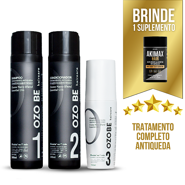 Kit Capilar Antiqueda Ozo Be  + 01 Akimax Hair