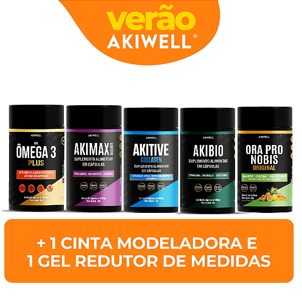 Kit Verão Mulher + Brinde Cinta Modelora e Gel Redutor