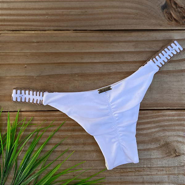 Calcinha Malibu Ouro Branco