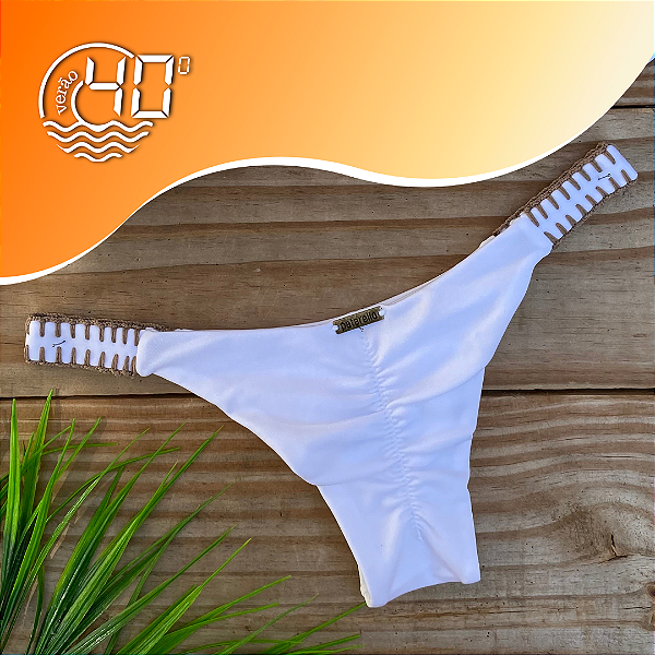 Calcinha Malibu Ouro Branco
