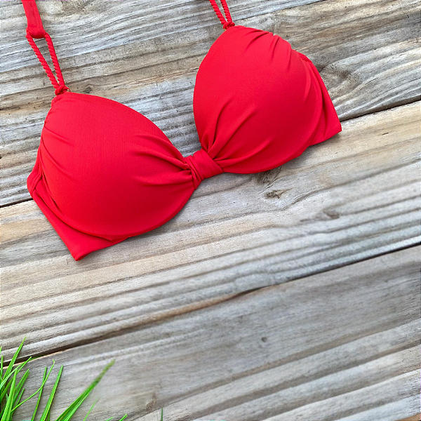 Top Confort Vermelho Meia Taça