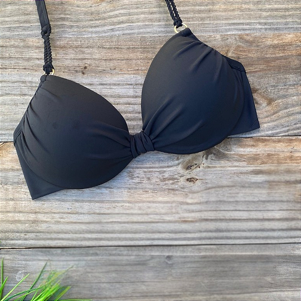 Top Confort Preto Meia Taça