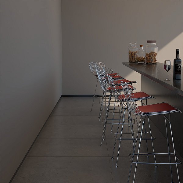 Rodapé Invertido LHD para embutimento em parede Alvenaria