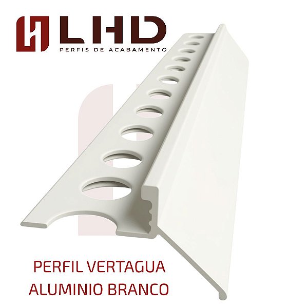 Perfil Vertagua Aluminio para gotejamento em bordas de pisos em balcões, sacadas e peitoris.