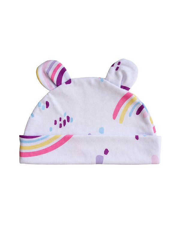Gorro orelhinha Arco Íris