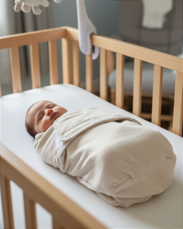 Swaddle ajustável com velcro - Moletom