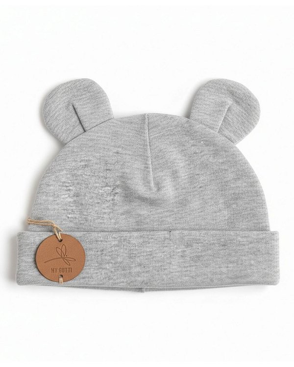 Touca orelhinha Gorro RN - Cinza (1 peça)