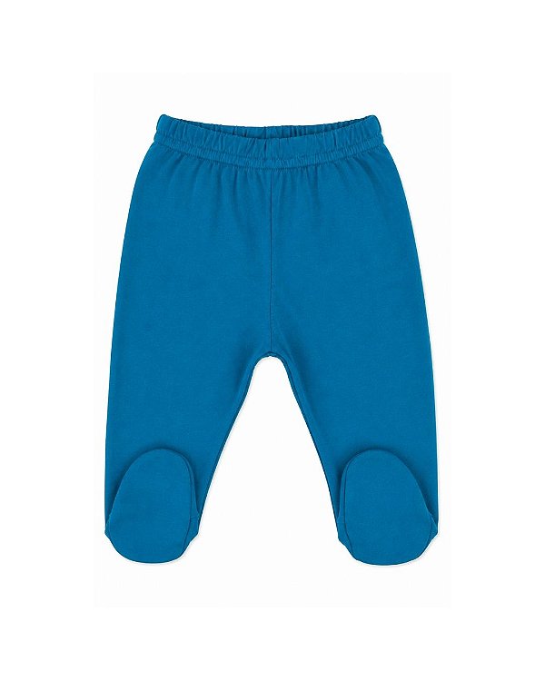 Calça Bebê com Pezinho – Azul Índigo