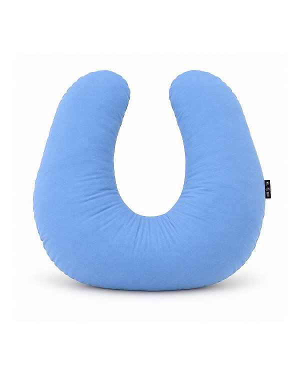 Almofada de Amamentação Ergonômica Multifuncional – Azul – Máximo Conforto + Brinde capa extra