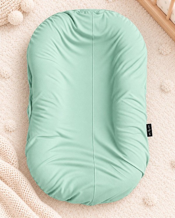 Ninho + Capa Verde Mental 100% algodão - redutor de berço - My Gutti Baby AmareNinho