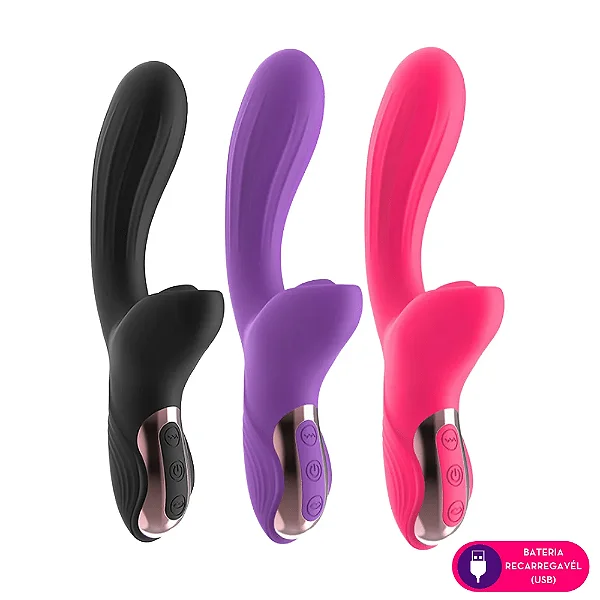 CAESAR | Vibrador do Ponto G com Sugador Clitoriano 10 Modos