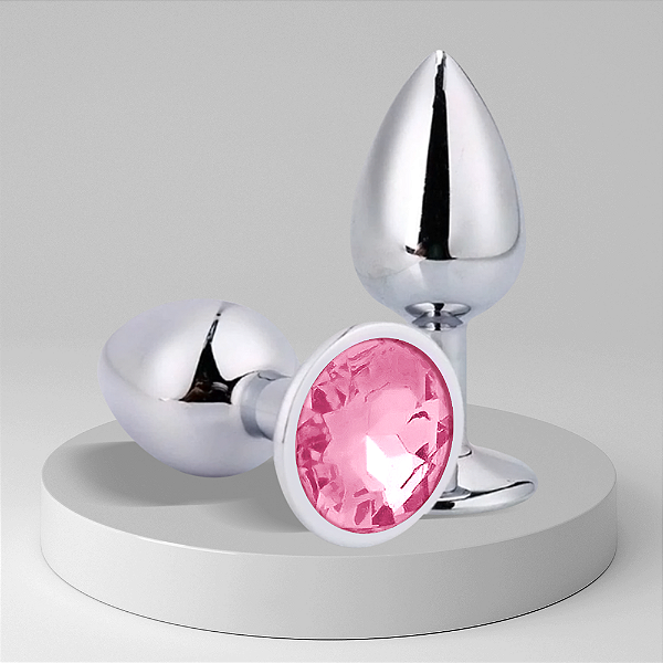 PLUG M | Aço Inoxidável Pedra Rosa Claro