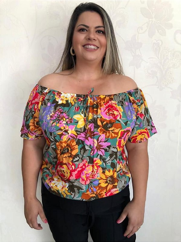 blusinha estilo ciganinha