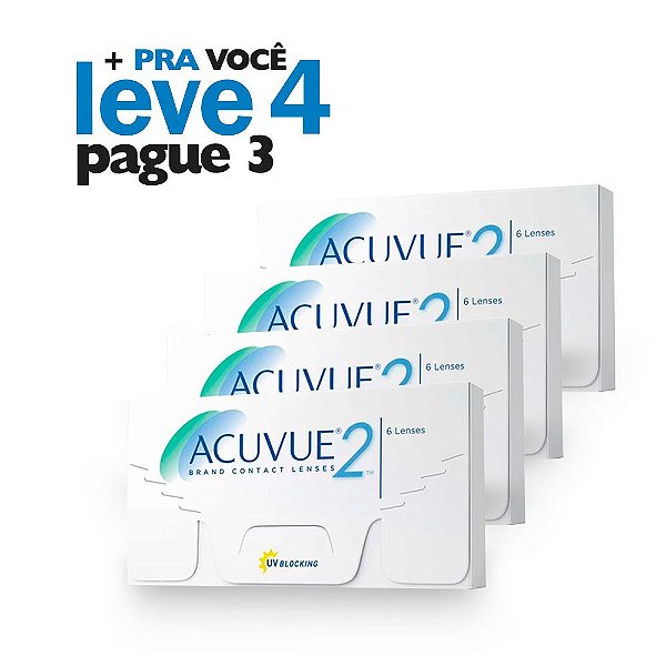 Combo Lentes de Contato ACUVUE 2 - Leve 4 pague 3 | Ótica Popular - Ótica  Popular