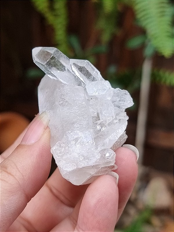 Mini Drusa de Quartzo Ponte Entalhado c/ inclusão de Hematita Gêmeos - Cod. DRU 180