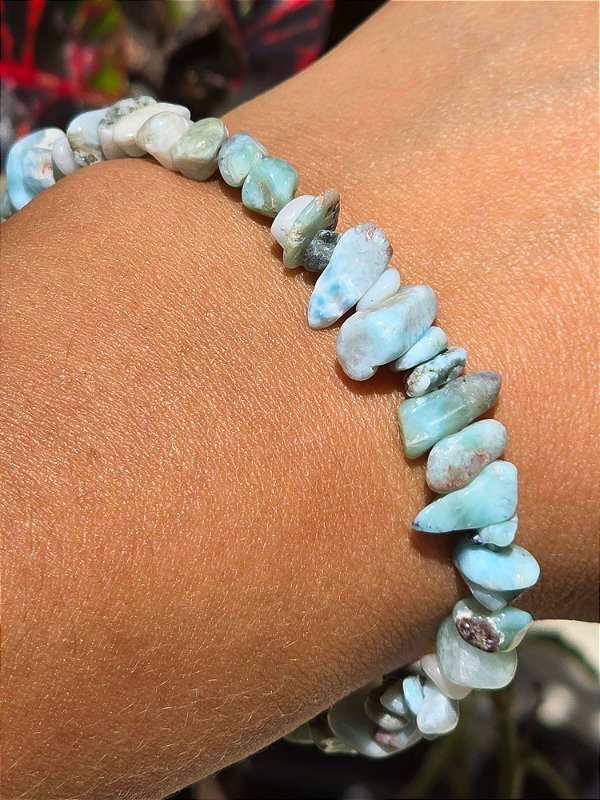 Pulseira de Larimar Cascalho