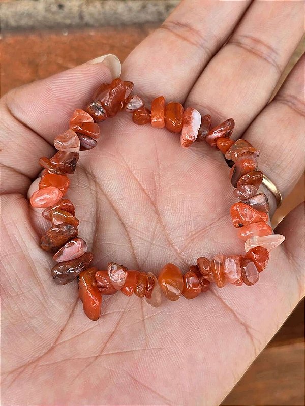 Pulseira de Cornalina Cascalho