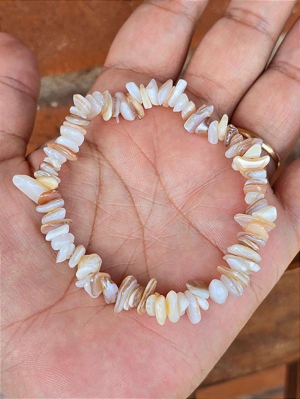 Pulseira de Madrepérola Cascalho