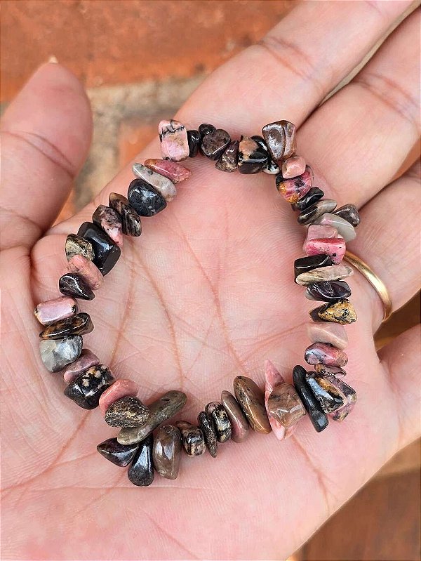 Pulseira de Rodocrosita Cascalho