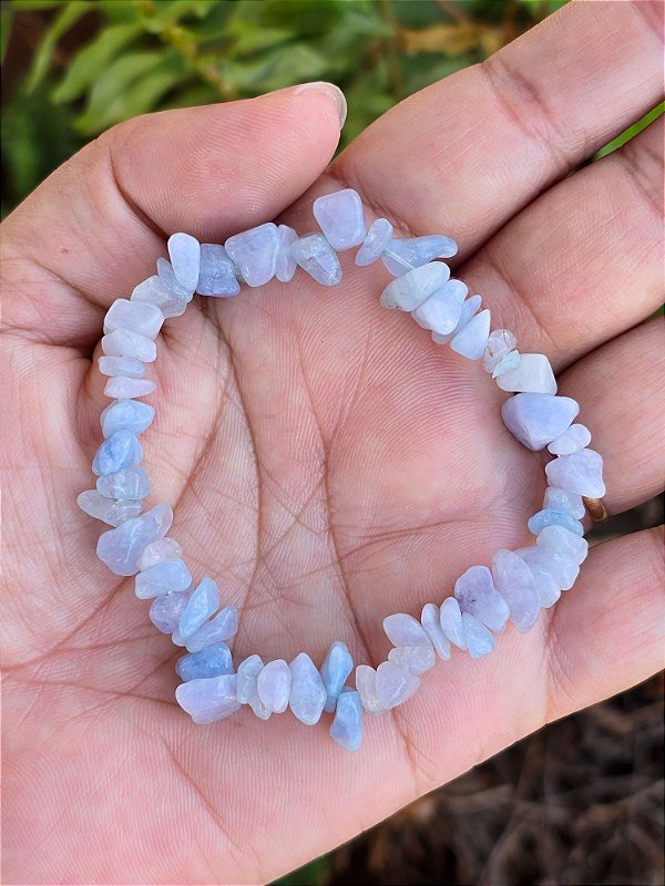 Pulseira de Água Marinha Cascalho