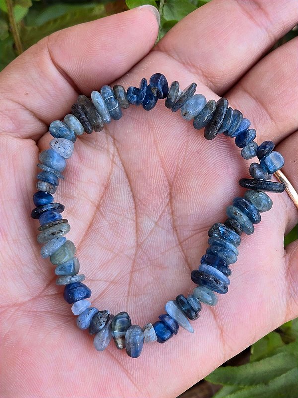 Pulseira de Cianita Azul Cascalho