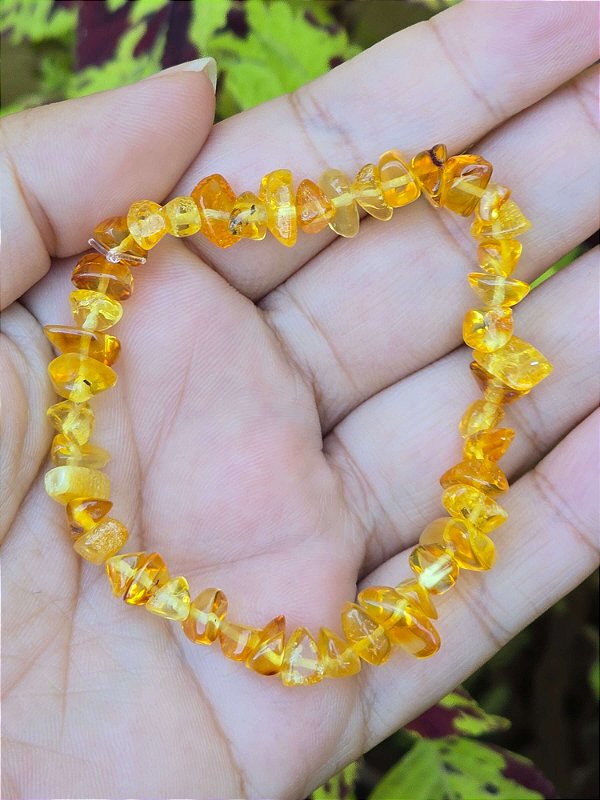 Pulseira de Âmbar Cascalho