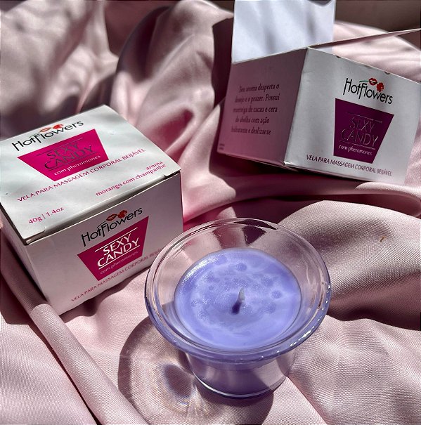 Vela Sexy Candy aromática beijável