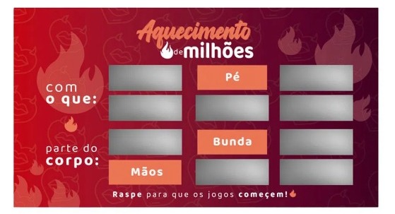 Raspadinha aquecimento de milhôes