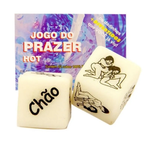 Jogo do Prazer Hot Brilha no Escuro Diversão ao Cubo