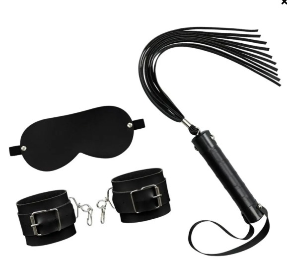 Kit Fetiche 3 em 1 Algema Venda e Chicote La Pimienta