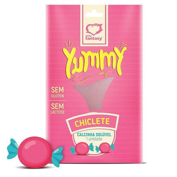 Calcinha comestível yummy - chiclete ou chocolate