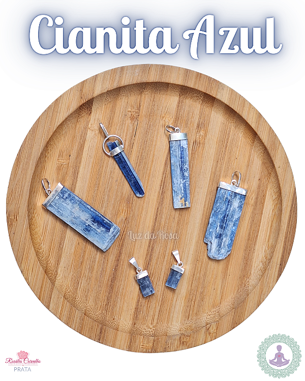 Cianita Azul - Pingentes Prata 925