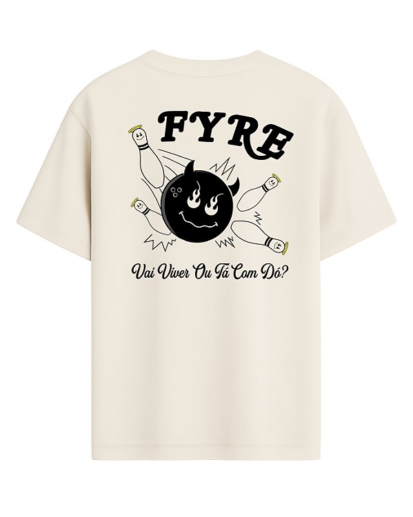 Camiseta Bowlyng - Oversized Off White