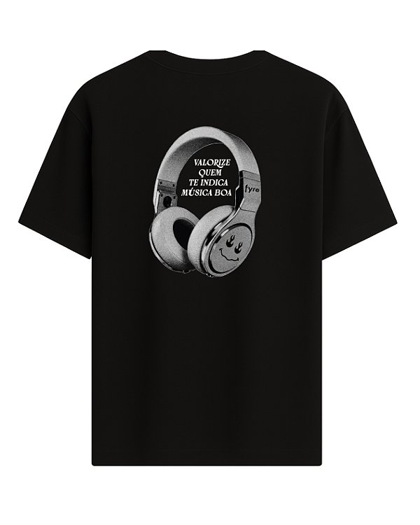 Camiseta Musyc - Oversized Preta