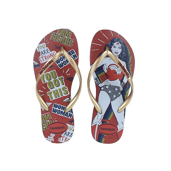 Chinelo Feminino Havaianas Slim Heroinas Marinho - 4136242