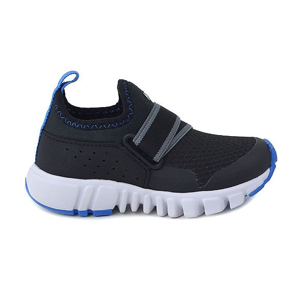 Tênis Infantil Masculino Klin Jump Preto Ciano - 244023000