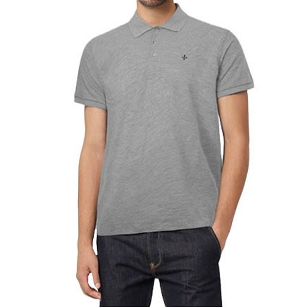 Camisa Polo Masculino Dudalina MC Essentials Cinza - 087503