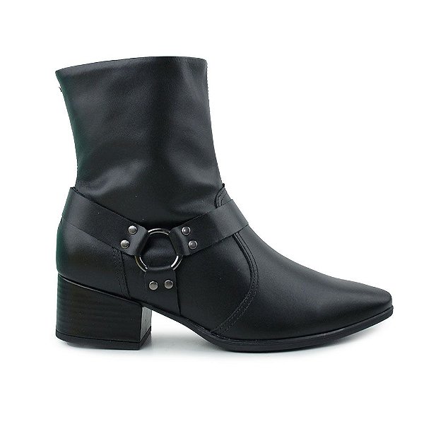 Bota feminina store usaflex preta