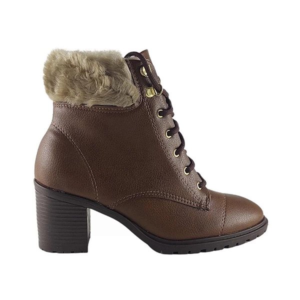 Bota Feminina Beira Rio CB Camel Natural 9075.104