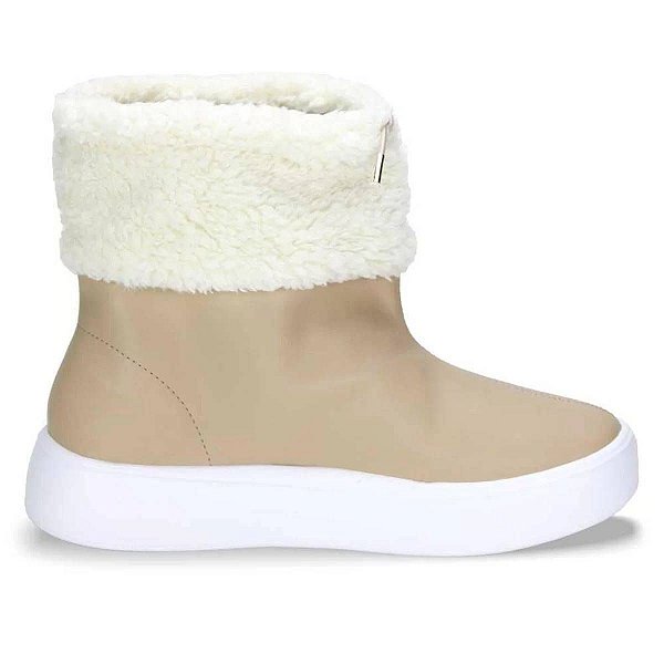 Bota Feminina Piccadilly CB Off White S018010-6