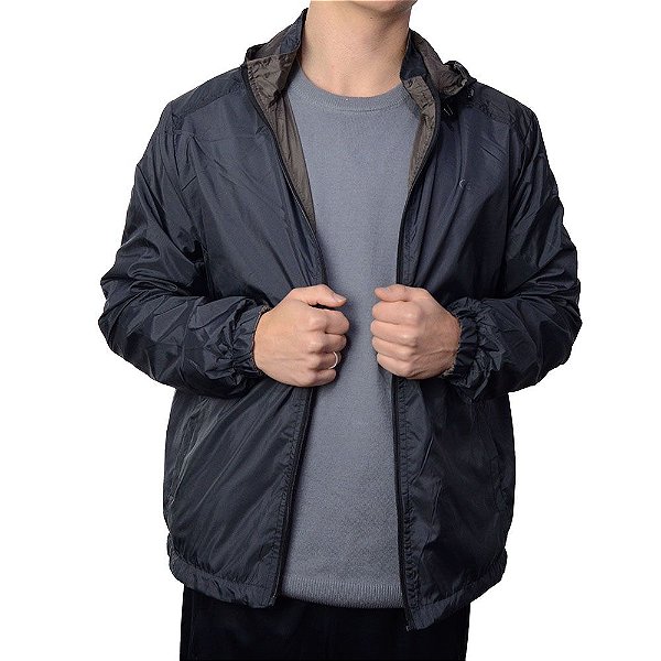 Jaqueta Masculina Ogochi Concept Slim Dupla Face Preta - 02747