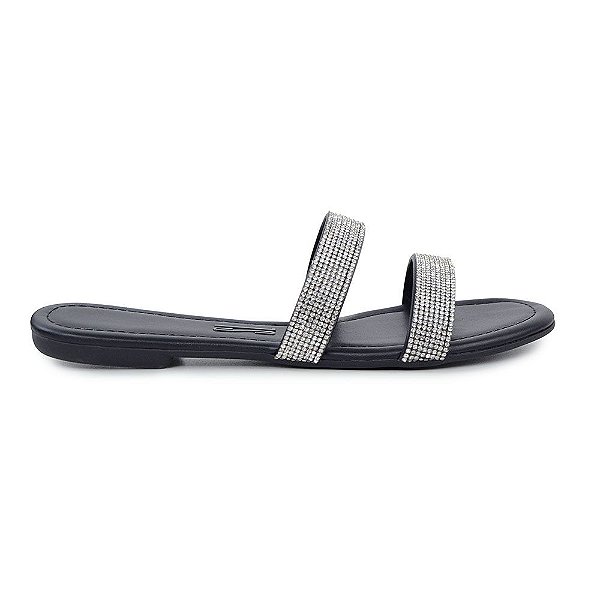 Chinelo Feminino Santa Lolla Mestiço Preto - 01F7