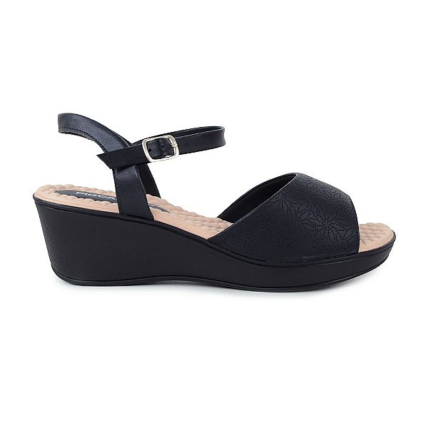 Sandalia Feminina Piccadilly Preta - 540317