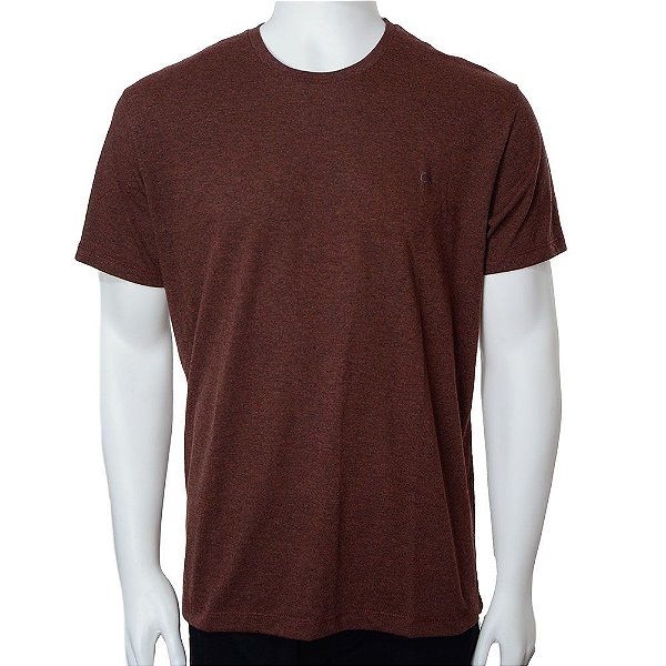 Camiseta Masculina Ogochi MC Essencial Slim Marrom 006460